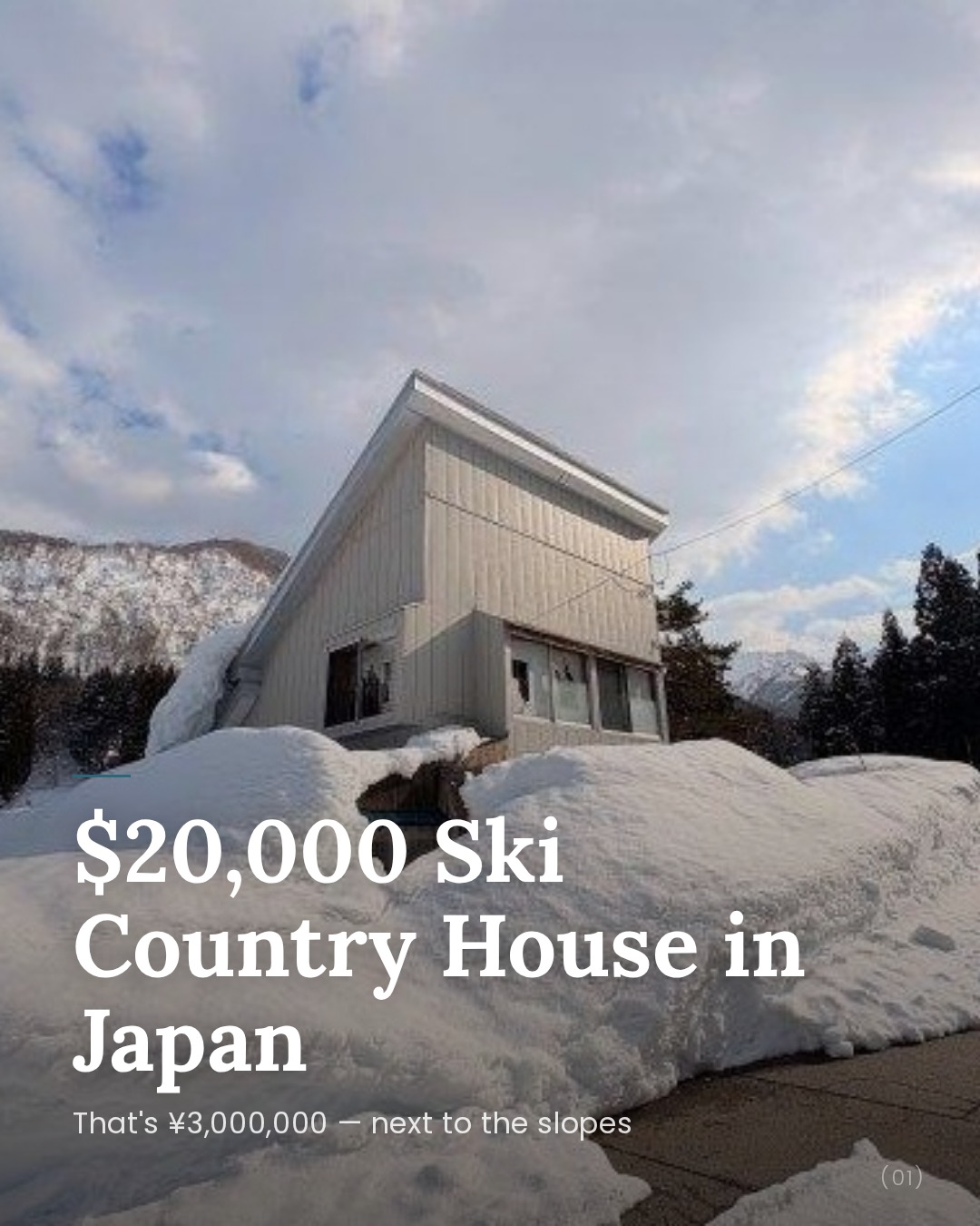 Ichinozawa (Near Iwahara Ski Resort Station) - ¥3,000,000